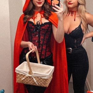 Red and Black Corset